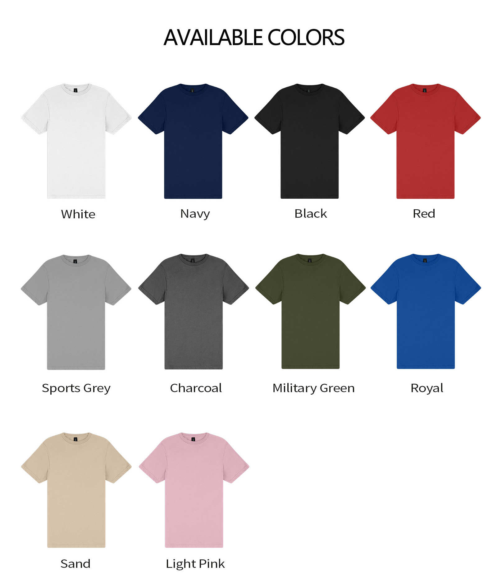 Unisex 150gsm Traceable US Cotton Crew Neck T-Shirt | Standard EU Sizes