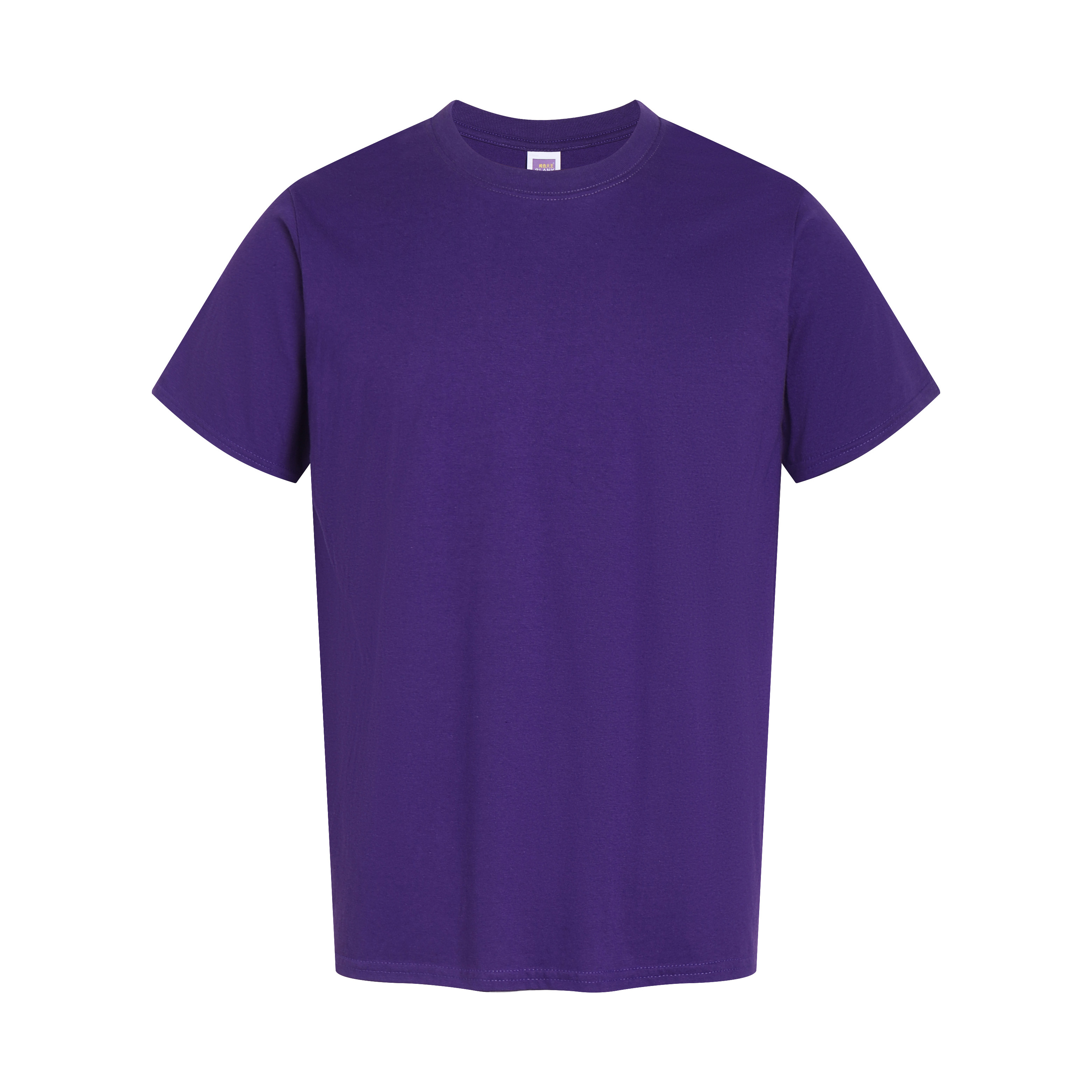 BLANK KING 180 GSM Unisex Crew Neck Short Sleeve T-Shirt, 100% Combed Cotton Plain Blank Tee for Printing