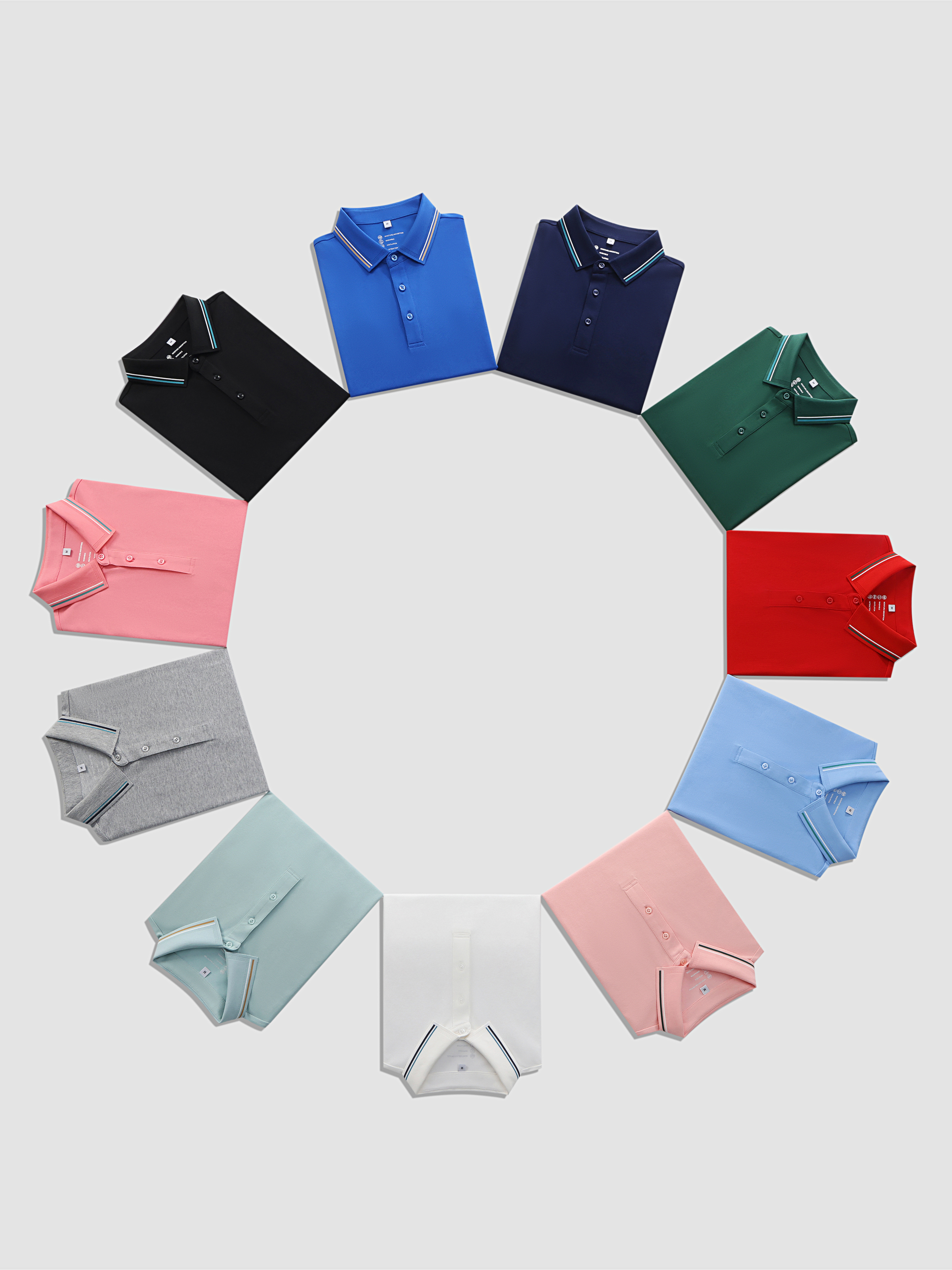 Unisex Sorona Polo Shirt Premium Poly-Cotton 7A Antibacterial Ice Ammonia Super Cool Cotton 11 Colors