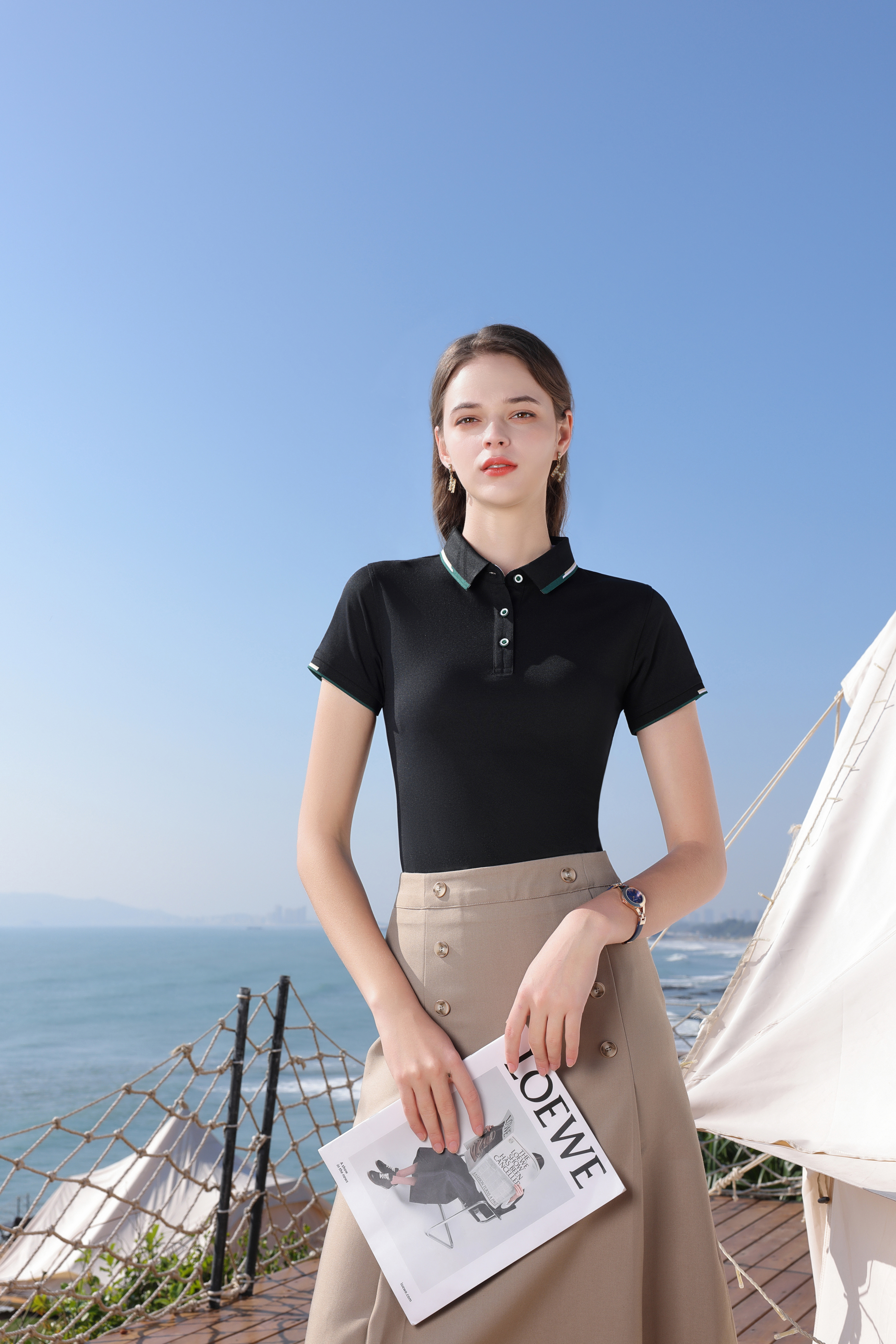 Ice Ion Purified Cotton Series Unisex Short-Sleeve Polo for Men and Women