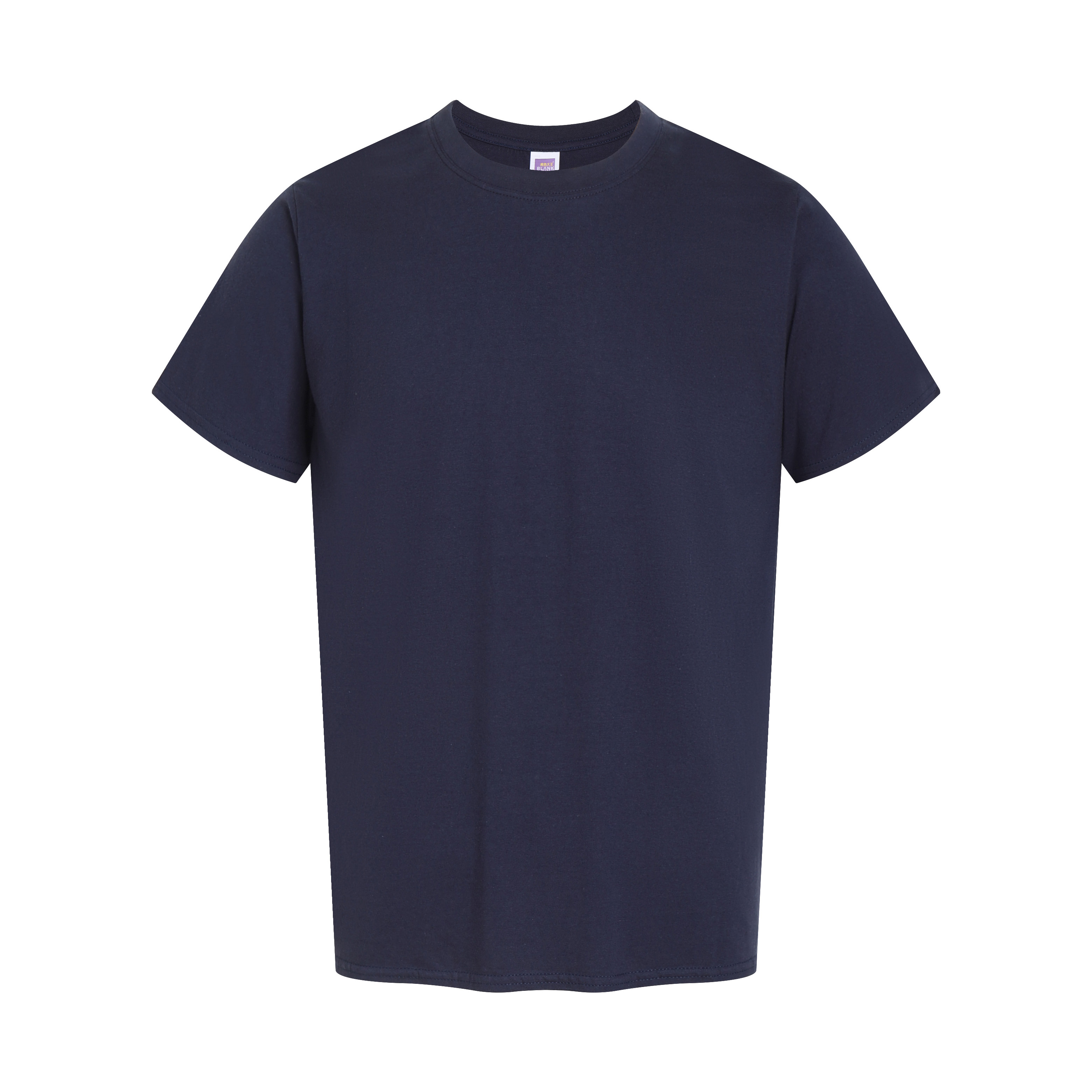 BLANK KING 180 GSM Unisex Crew Neck Short Sleeve T-Shirt, 100% Combed Cotton Plain Blank Tee for Printing