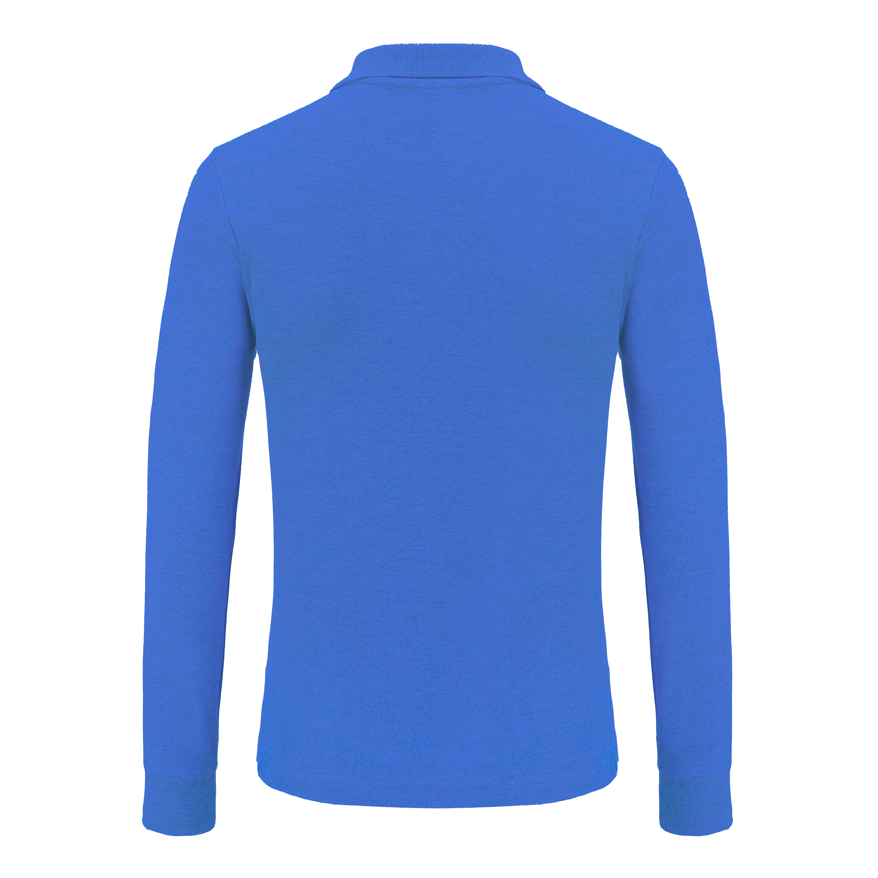 Unisex Long Sleeve Polo Shirt Pique Cotton Fabric Silky Smooth Skin-Friendly Elastic Breathable Eco-Friendly Moisture Absorption Golden Ratio Composition