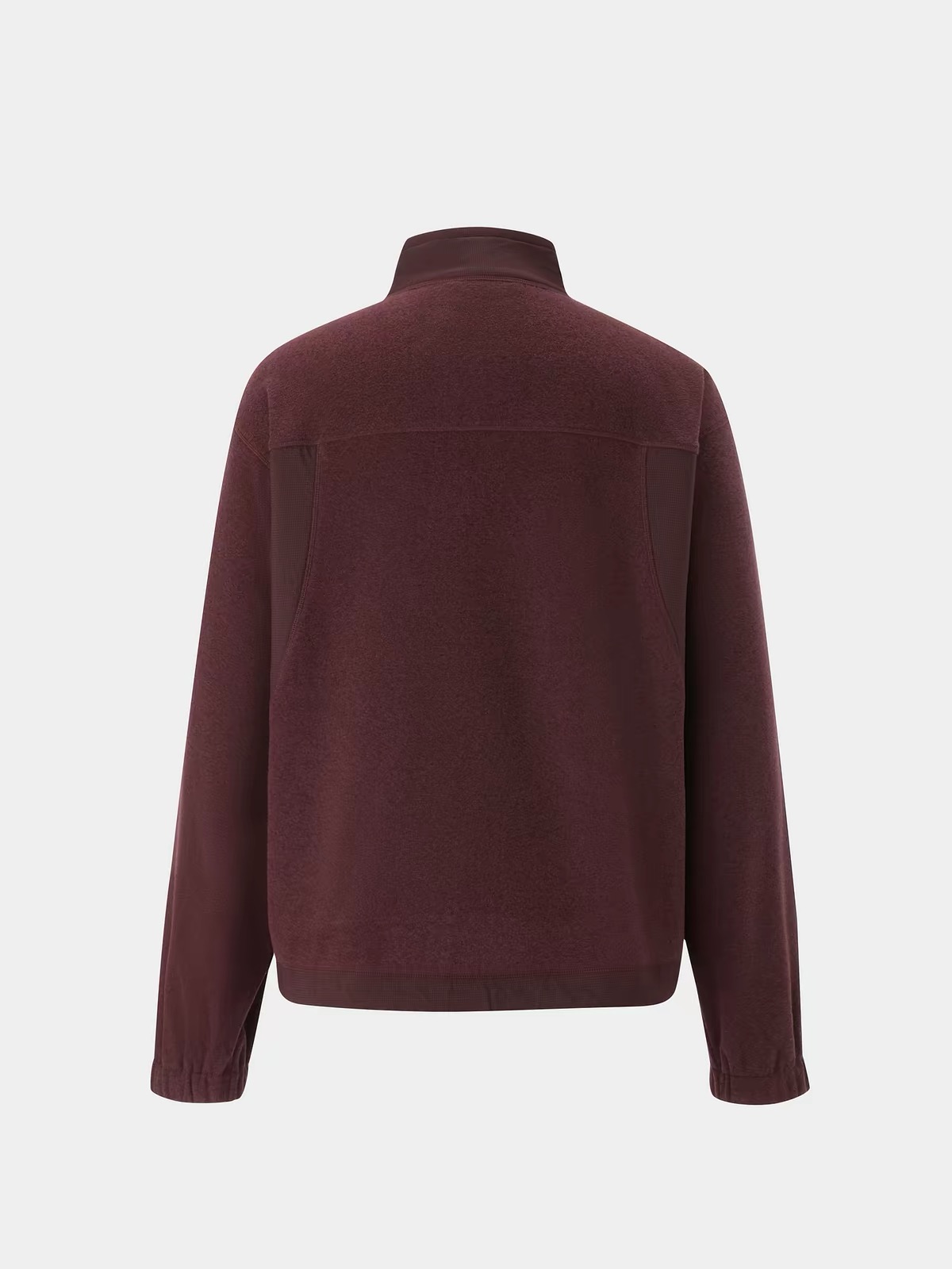 Polartec Fleece Mock Neck Tee Lightweight Windproof Layering Base Layer