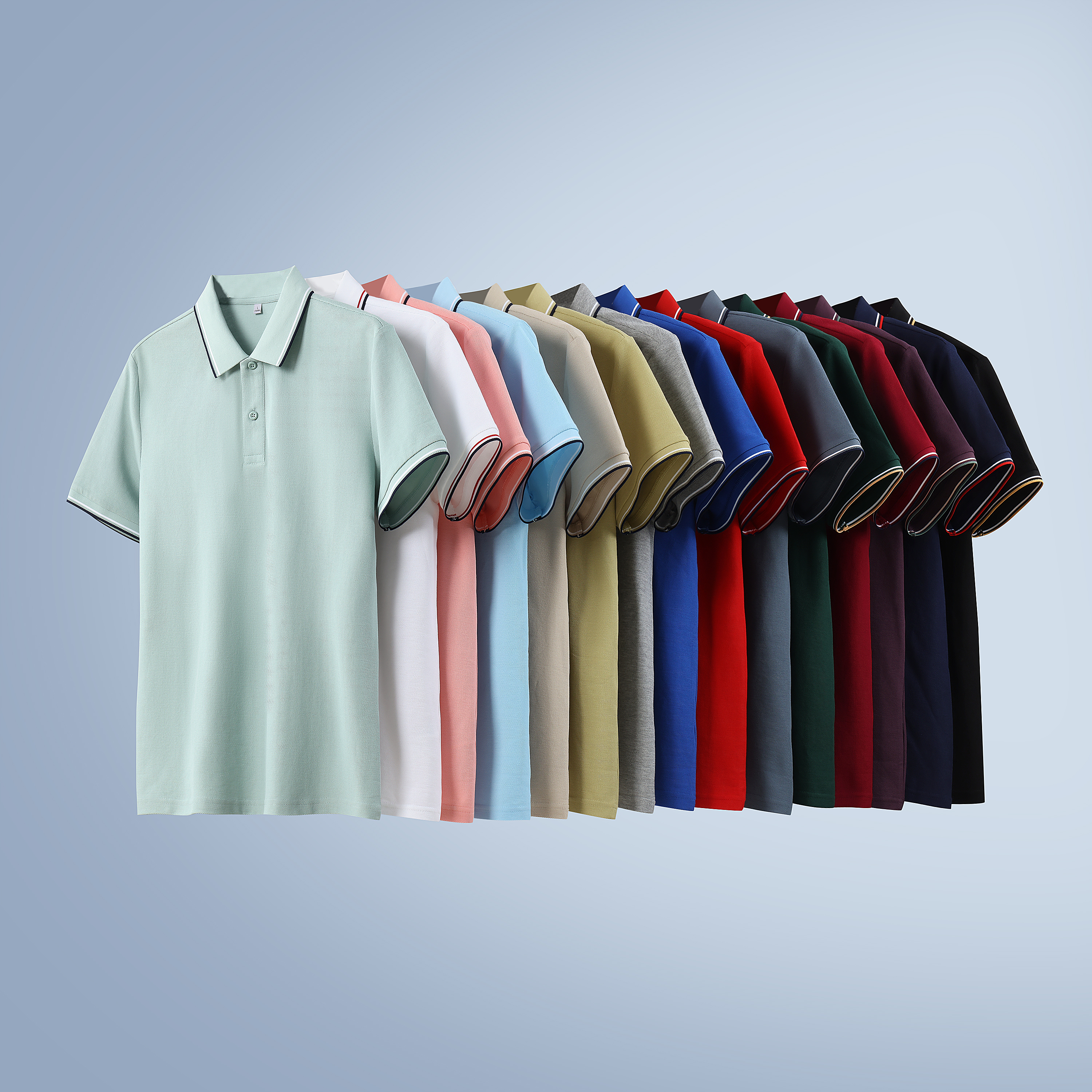 Pure Cotton Series Unisex Polo Shirts 220gsm 15 Colors Available