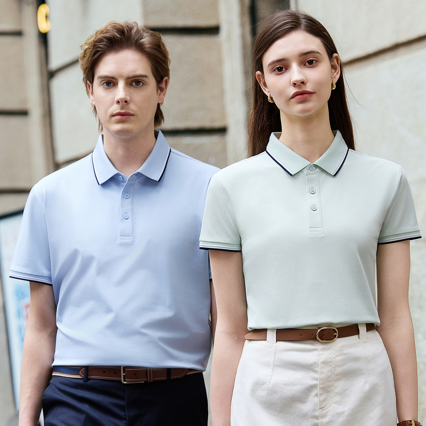 Unisex Polo Shirt Premium Sorona® Poly Cotton 40S Mulberry Silk Blend