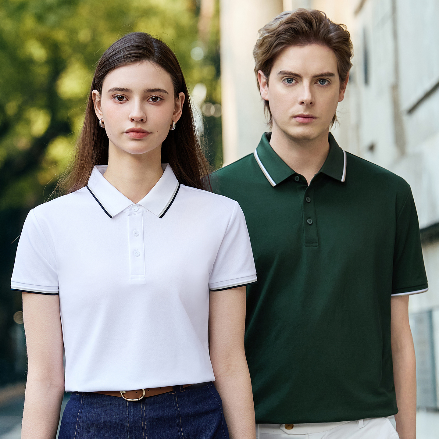 Unisex Polo Shirt Premium Sorona® Poly Cotton 40S Mulberry Silk Blend