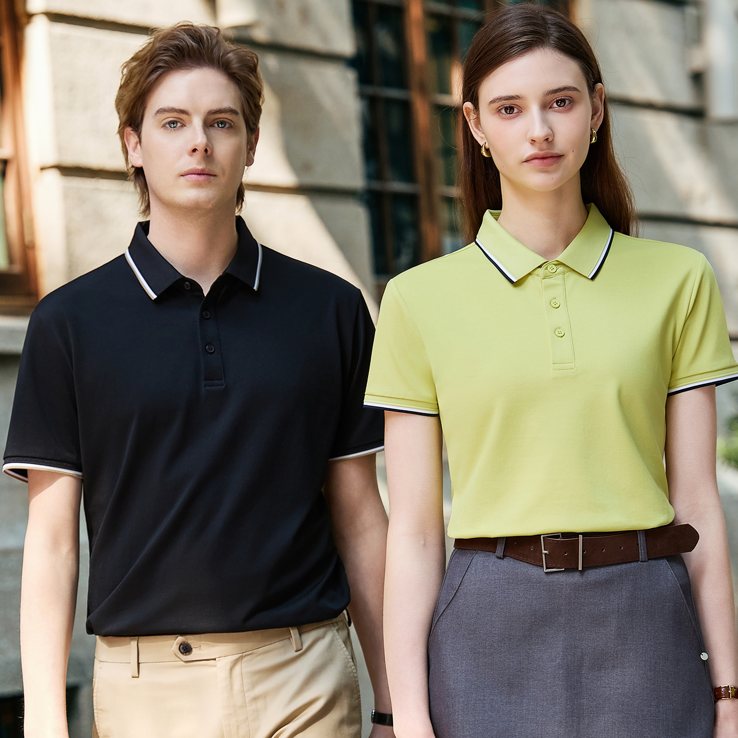 Unisex Polo Shirt Premium Sorona® Poly Cotton 40S Mulberry Silk Blend