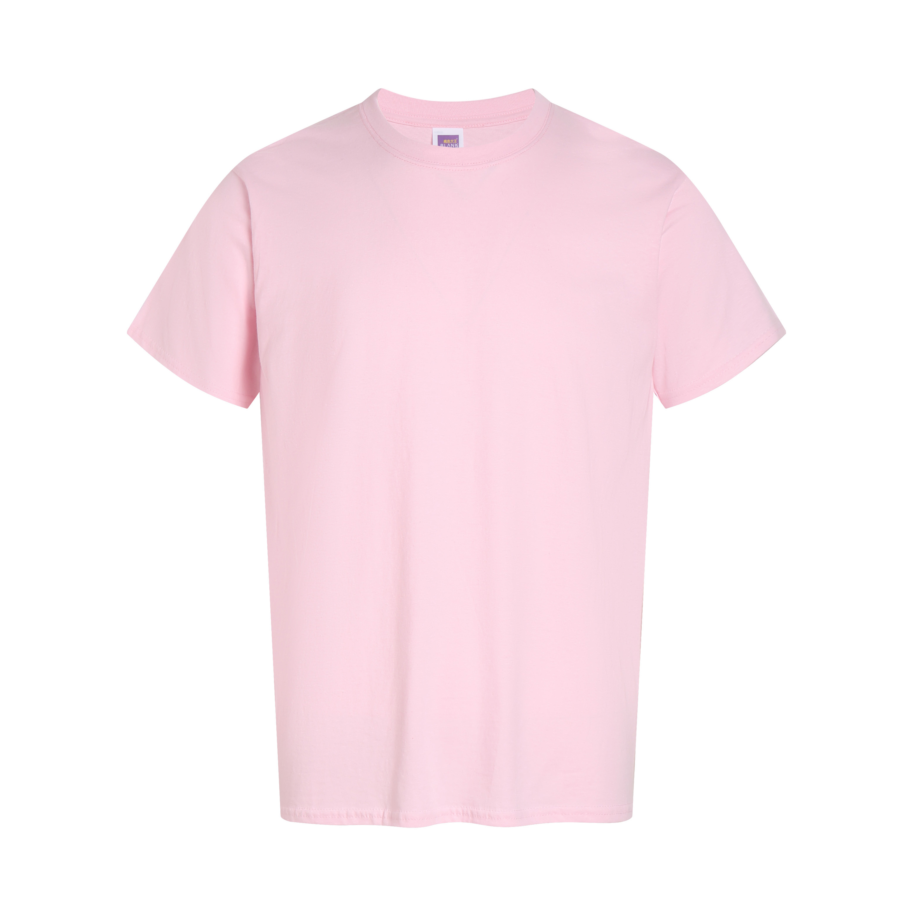 BLANK KING 180 GSM Unisex Crew Neck Short Sleeve T-Shirt, 100% Combed Cotton Plain Blank Tee for Printing