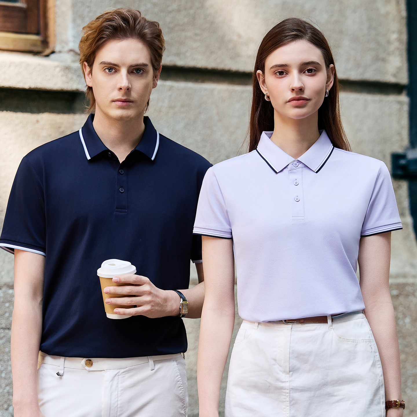 Unisex Polo Shirt Premium Sorona® Poly Cotton 40S Mulberry Silk Blend