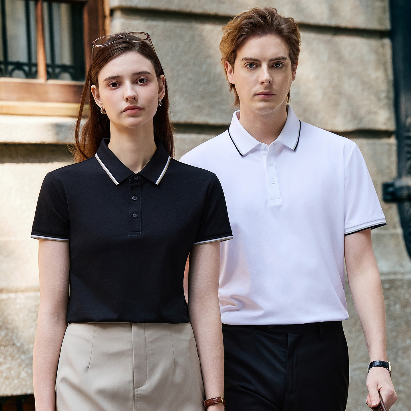 Unisex Polo Shirt Premium Sorona® Poly Cotton 40S Mulberry Silk Blend
