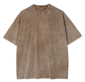 260gsm Heavyweight Cotton Summer Snow Wash Streetwear T-Shirt