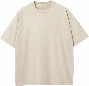 260gsm Heavyweight Cotton Summer Snow Wash Streetwear T-Shirt