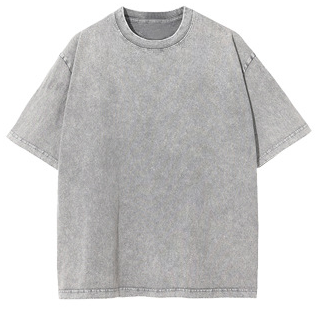 260gsm Heavyweight Cotton Summer Snow Wash Streetwear T-Shirt