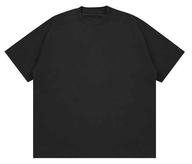 310GSM Heavyweight 100% Cotton Blank American Streetwear Crew Neck T-Shirt, FOG Tone Oversized Unisex Tee, Low Shrinkage Thick Plain T Shirt For Custom Print