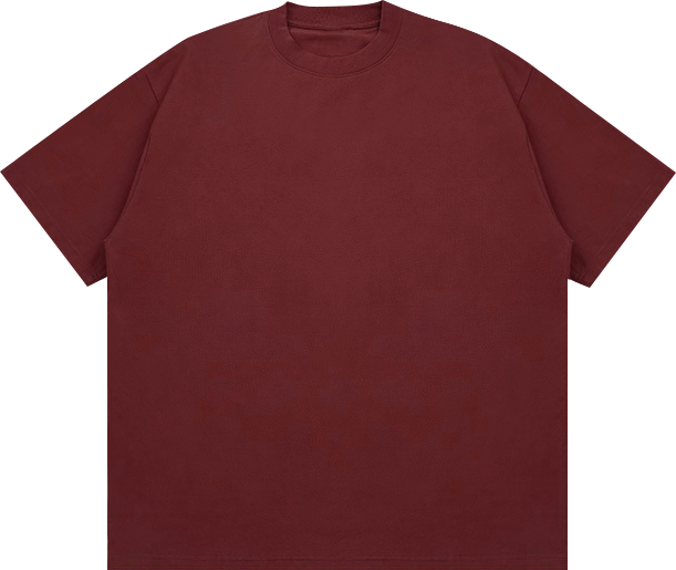 310GSM Heavyweight 100% Cotton Blank American Streetwear Crew Neck T-Shirt, FOG Tone Oversized Unisex Tee, Low Shrinkage Thick Plain T Shirt For Custom Print