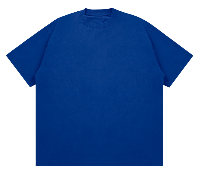 310GSM Heavyweight 100% Cotton Blank American Streetwear Crew Neck T-Shirt, FOG Tone Oversized Unisex Tee, Low Shrinkage Thick Plain T Shirt For Custom Print