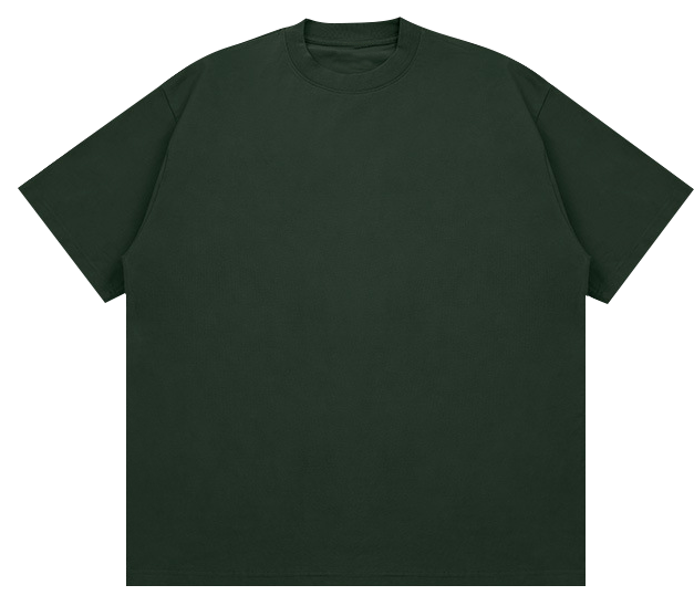 310GSM Heavyweight 100% Cotton Blank American Streetwear Crew Neck T-Shirt, FOG Tone Oversized Unisex Tee, Low Shrinkage Thick Plain T Shirt For Custom Print